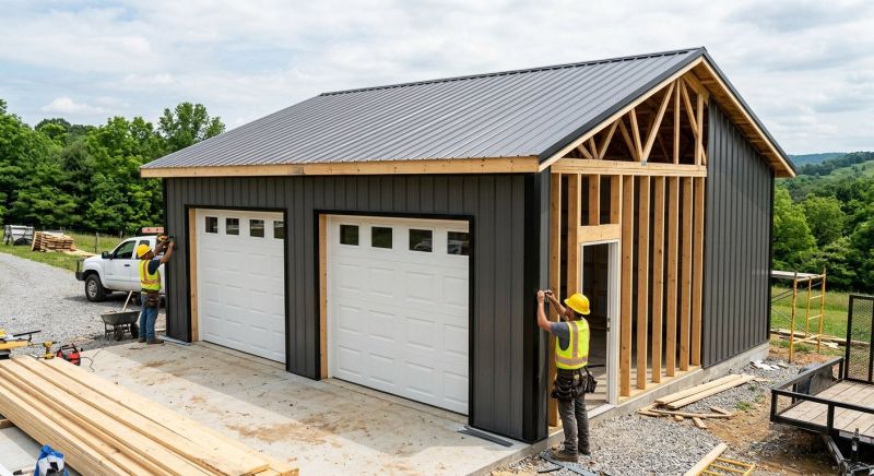 Detached Garage Construction in Summerville, SC