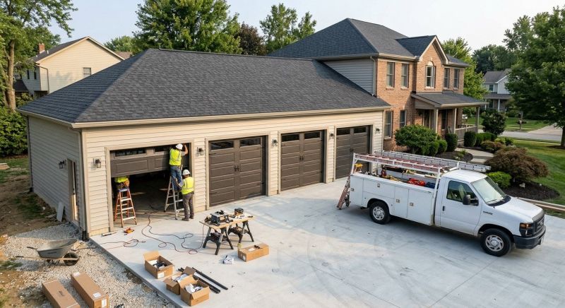 Four Car Garage Installation in North Charleston, SC